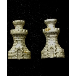 insignes de collets de veste du génie  espagnol en métal