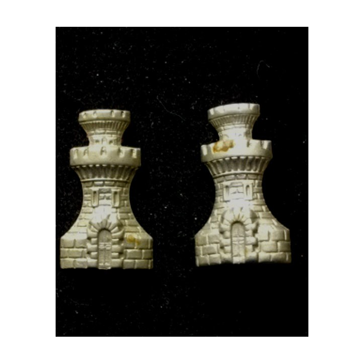 insignes de collets de veste du génie  espagnol en métal