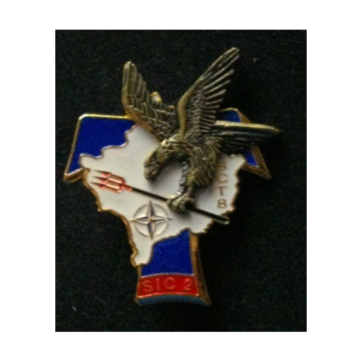 TRANS : insigne de la brigade de commandement des transmissions (BCT), 8° Mandat, SIC 2 au Kosovo opération trident