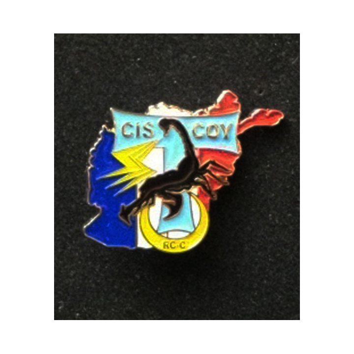 TRANS : insigne de la compagnie des transmissions de l'opération PAMIR, CIS COY RC-C, numérotée 549