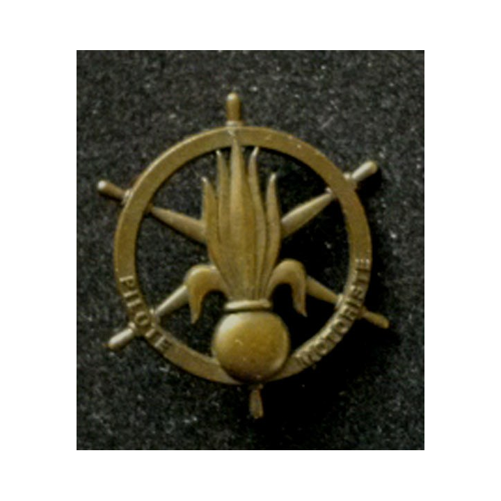 2° REP : insigne de pilote motoriste de la 3° compagnie du 2° régiment étranger parachutiste (REP) de fabrication LR