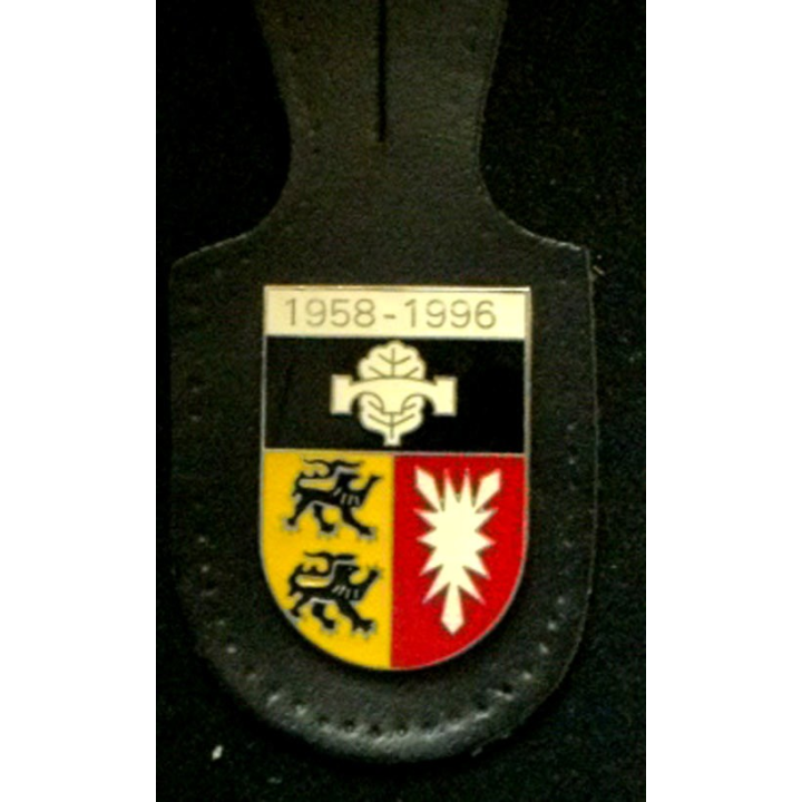 ALLEMAGNE : insigne du génie allemand bataillon de pontage (?) 2 avec les dates 1958-1996
