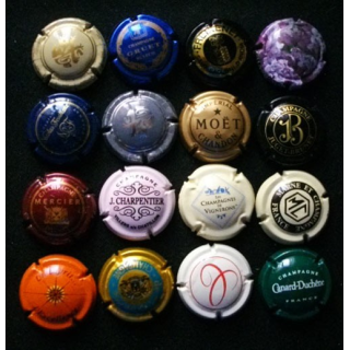 MUSELET : Lot de 16 muselets de bouteilles de champagne et de mousseux ou assimilés lot 15