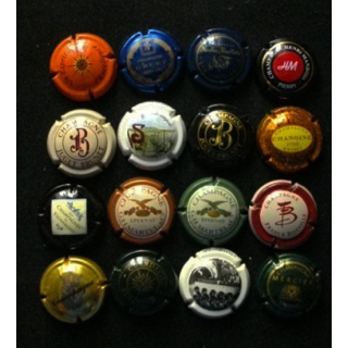 MUSELET : Lot de 16 muselets de bouteilles de champagne et de mousseux ou assimilés lot 16