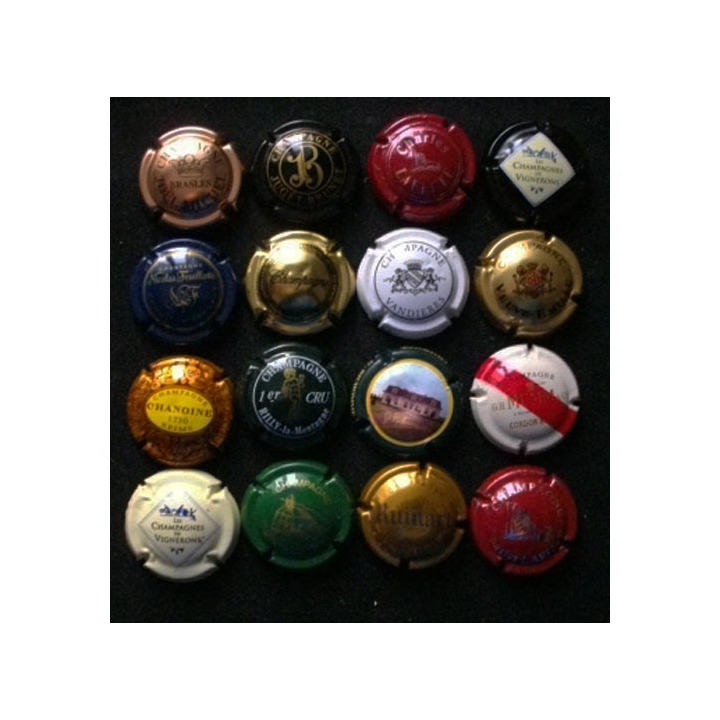MUSELET : Lot de 16 muselets de bouteilles de champagne et de mousseux ou assimilés lot 17
