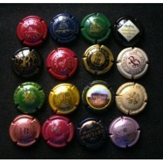 MUSELET : Lot de 16 muselets de bouteilles de champagne et de mousseux ou assimilés lot 18