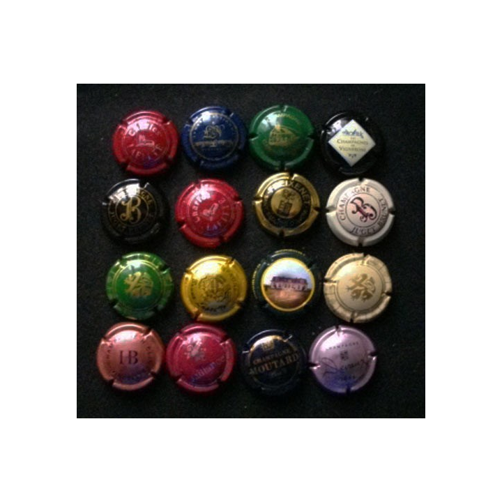 MUSELET : Lot de 16 muselets de bouteilles de champagne et de mousseux ou assimilés lot 18