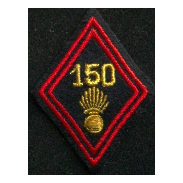 losange de bras modèle 45 INFANTERIE 150° RI CADRE : insigne de losange de bras modèle 45 du 150° régiment d'infanterie cadre