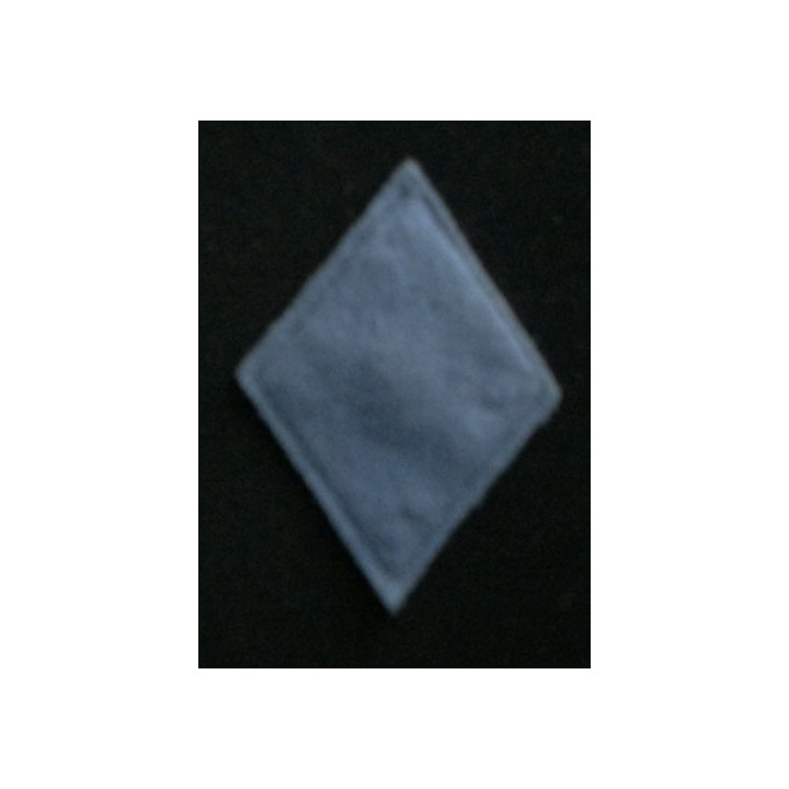 losange de bras modèle 45 ECOLE TRANS ? TROUPE : fond bleu clair avec liserés bleus foncés et grenade rouge