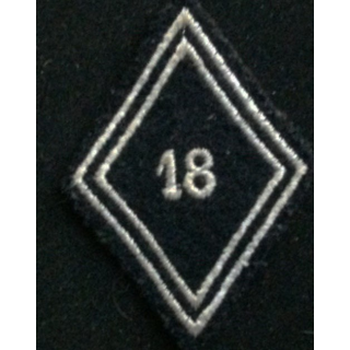 losange de bras du 18° régiment de dragons troupe RD