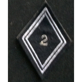 losange de bras modèle 45 ABC 2°RD CADRE : insigne de losange de bras du 2° régiment de dragons cadre