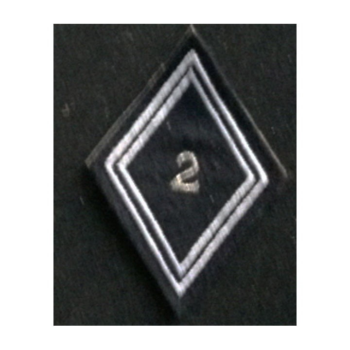 losange de bras modèle 45 ABC 2°RD CADRE : insigne de losange de bras du 2° régiment de dragons cadre