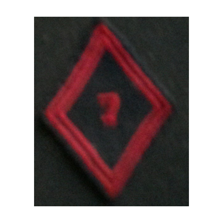 losange de bras modèle 45 GENIE 7°RG TROUPE : insigne de losange de bras modèle 45 du 7° régiment du génie troupe