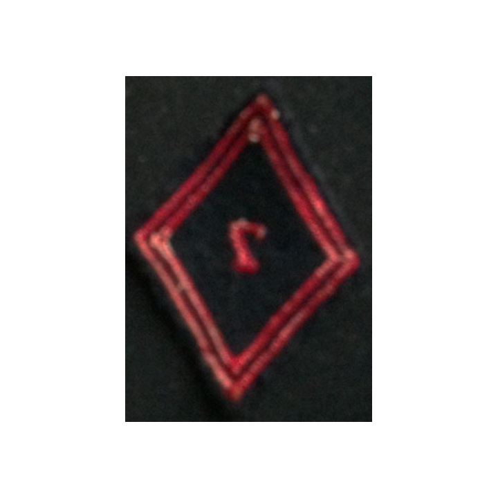 losange de bras modèle 45 GENIE 7°RG TROUPE : insigne de losange de bras modèle 45 du 7° régiment du génie troupe