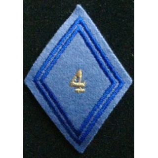 losange de bras modèle 45 MATERIEL 4° RMAT CADRE : insigne de losange de bras modèle 45 du 4° régiment du matériel cadre