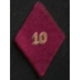 losange de bras modèle 45 du 10° régiment médical troupe