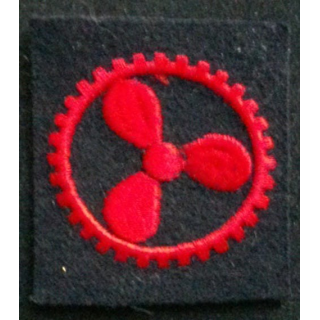 insigne de brevet de mécanicien naval de la marine nationale en tissu