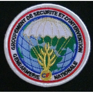 GENDARMERIE GSIGN : insigne tissé du groupement de sécurité et d'intervention de la gendarmerie nationale modèle agréé DGGN