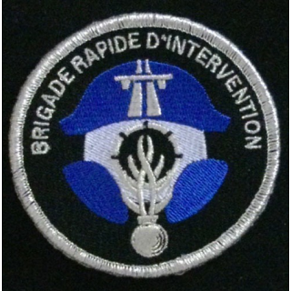 GENDARMERIE BRI : insigne tissé de l'escadron départemental de sécurité routière, unités brigade rapide d'intervention, de la GN