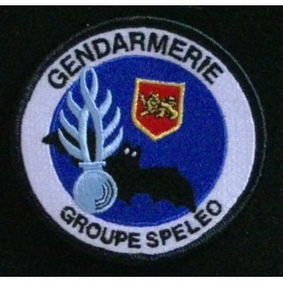 GENDARMERIE GROUPE SPELEO D'OLORON STE MARIE : insigne tissé du groupe spéléo d'Oloron Sainte Marie de la GN