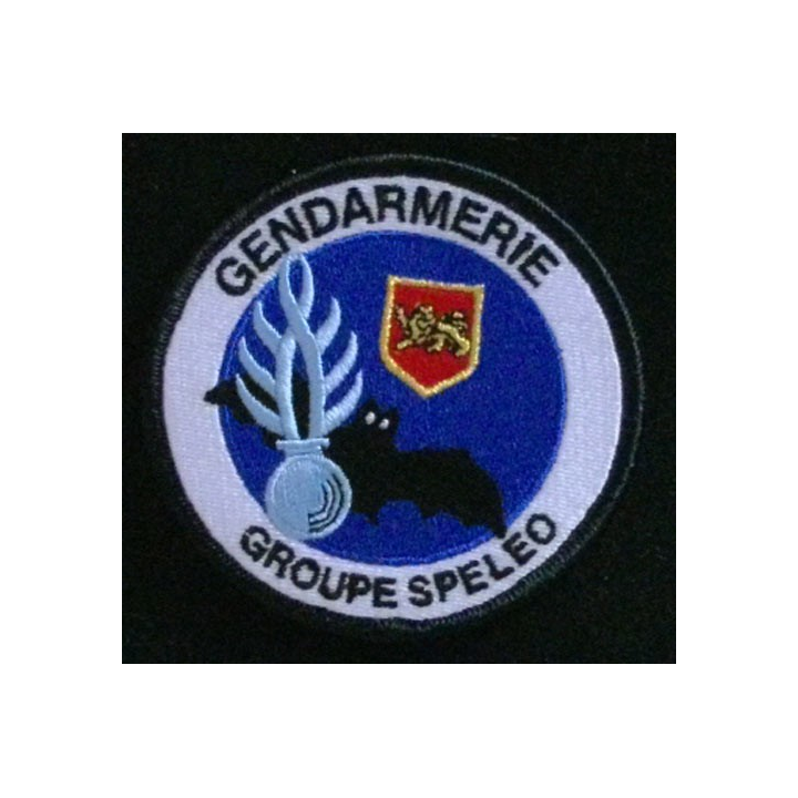 GENDARMERIE GROUPE SPELEO D'OLORON STE MARIE : insigne tissé du groupe spéléo d'Oloron Sainte Marie de la GN