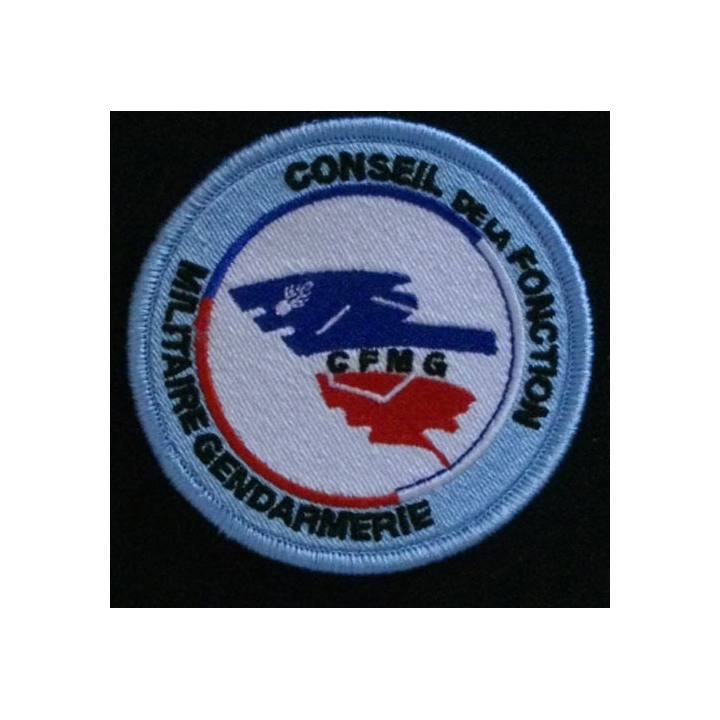 GENDARMERIE CFMG : insigne tissé du conseil de la fonction militaire gendarmerie modèle agréé DGGN
