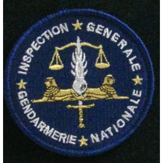 GENDARMERIE IGGN : insigne tissé de l'inspection générale de la gendarmerie nationale modèle agréé DGGN