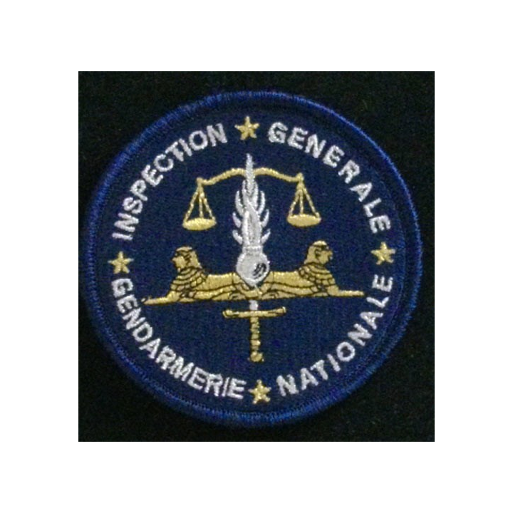 GENDARMERIE IGGN : insigne tissé de l'inspection générale de la gendarmerie nationale modèle agréé DGGN