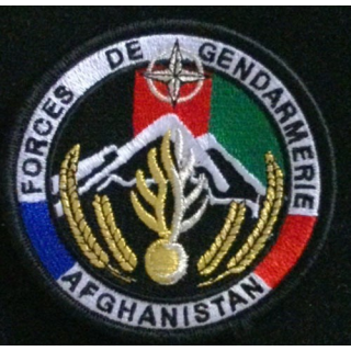 GENDARMERIE AFGHANISTAN : insigne tissé des forces de gendarmerie en Afghanistan modèle agréé DGGN