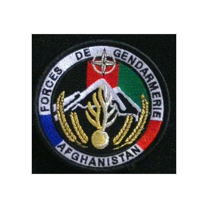 GENDARMERIE AFGHANISTAN : insigne tissé des forces de gendarmerie en Afghanistan modèle agréé DGGN