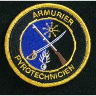 GENDARMERIE ARMURIER PYROTECHNICIEN : insigne tissé des armuriers pyrotechniciens de la gendarmerie nationale modèle agréé DGGN