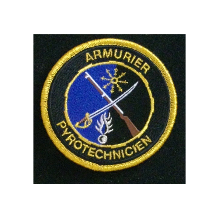 GENDARMERIE ARMURIER PYROTECHNICIEN : insigne tissé des armuriers pyrotechniciens de la gendarmerie nationale modèle agréé DGGN