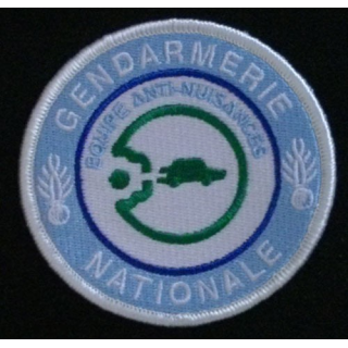 GENDARMERIE GAN : insigne tissé du groupe anti-nuisances de la gendarmerie nationale modèle agréé DGGN