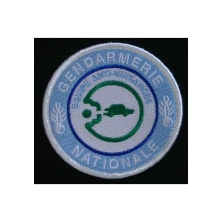 GENDARMERIE GAN : insigne tissé du groupe anti-nuisances de la gendarmerie nationale modèle agréé DGGN
