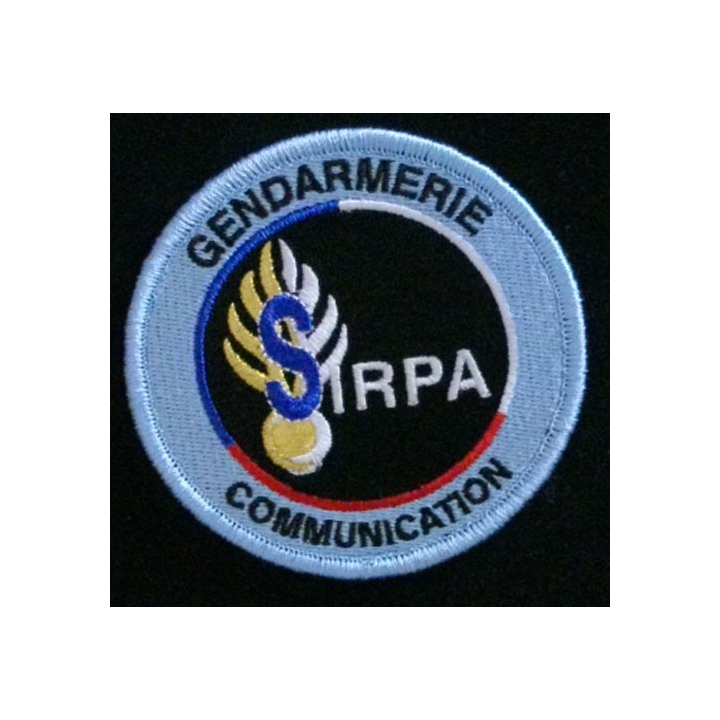 GENDARMERIE SIRPA : insigne tissé du SIRPA communication de la gendarmerie nationale modèle agréé DGGN