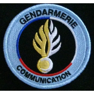 GENDARMERIE COMMUNICATION : insigne tissé de la cellule communication de la gendarmerie nationale modèle agréé DGGN