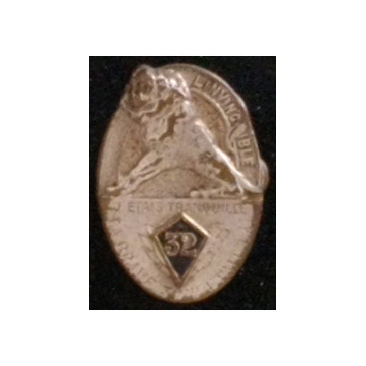 32° RI : 32° RÉGIMENT D'INFANTERIE MINIATURE PEINT (H à 2 cm)