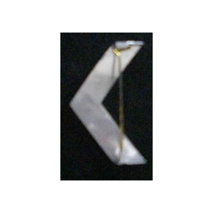 GALON MÉTALLIQUE SERGENT APPELÉ ARGENT MÉTAL LÉGER (H à 4,8 cm)