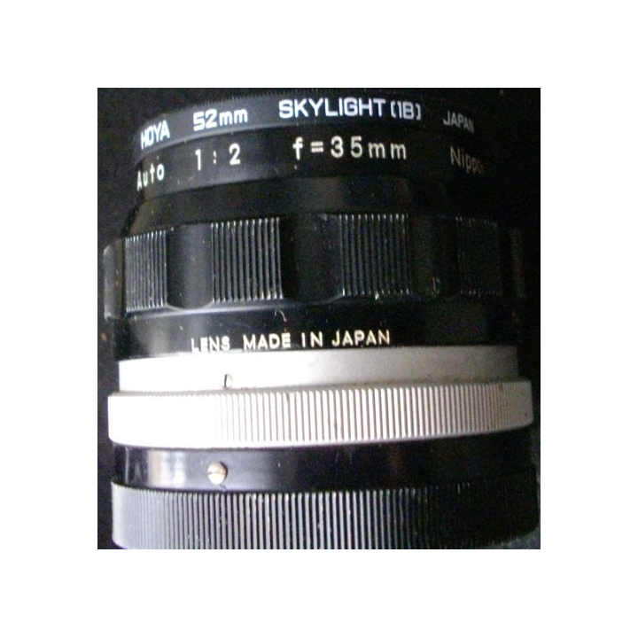OBJECTIF NIKKOR-O AUTO 1:2 F à 35 mm & FILTRE HOYA 52 mm SKY (1B)