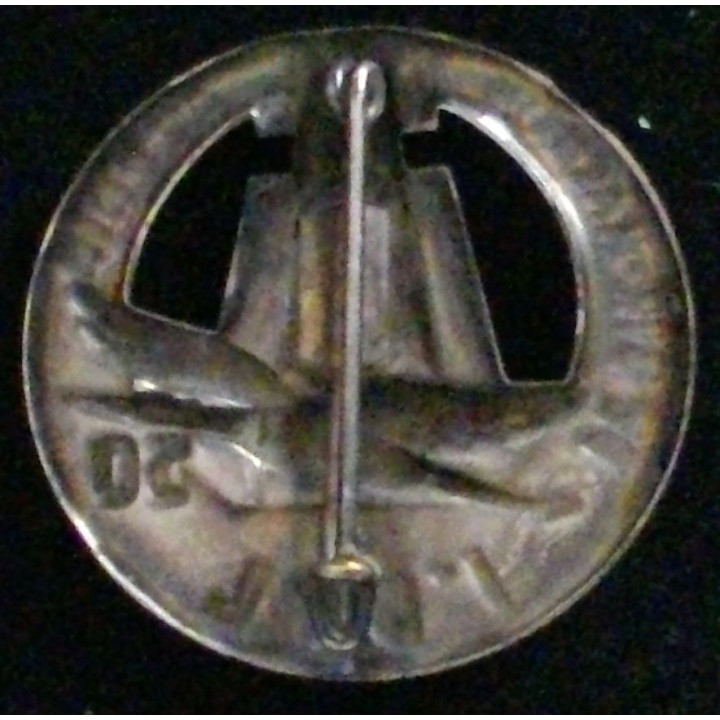 Insigne de la 50° compagnie de quartier général de la 1° division française libre au poinçon Arthus Bertrand