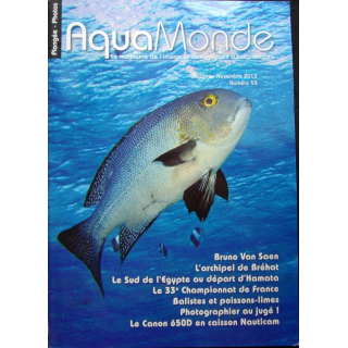 AQUAMONDE N° 53  Oct-nov 2014 : superbe magazine d'Aquamonde n° 53 sur l'image et les voyages subaquatiques