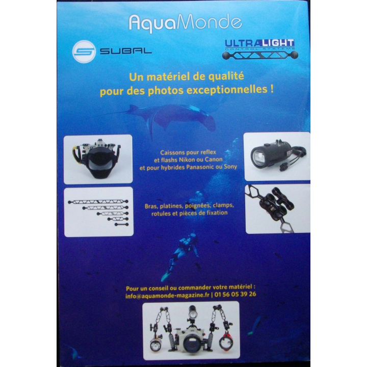 AQUAMONDE N° 53  Oct-nov 2014 : superbe magazine d'Aquamonde n° 53 sur l'image et les voyages subaquatiques