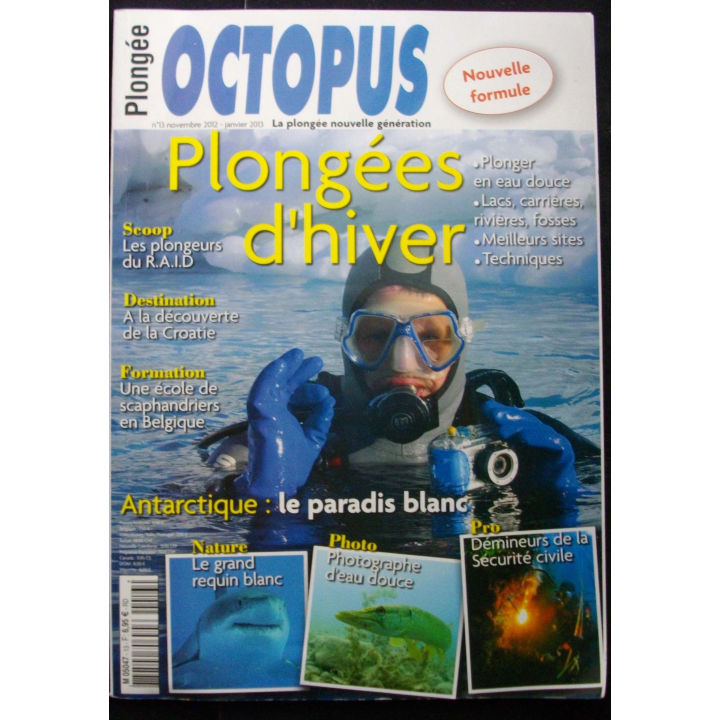 OCTOPUS N°20 Août / Octobre 2014 : superbe revue d'Octopus n°20 sur la plongée nouvelle génération