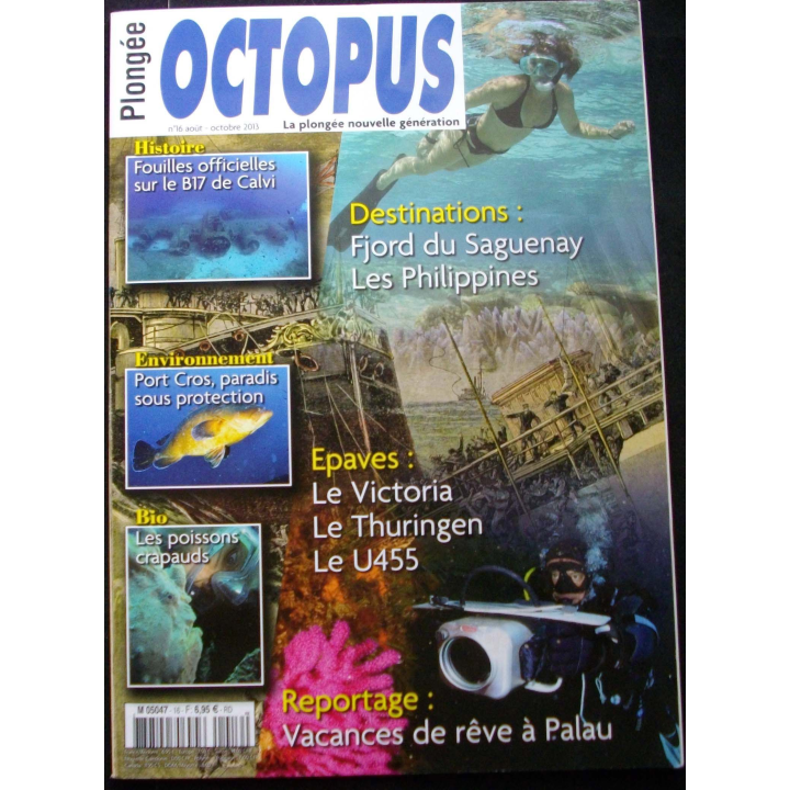 OCTOPUS N°15 mai - juillet 2014 : superbe revue d'Octopus n°15 sur la plongée nouvelle génération