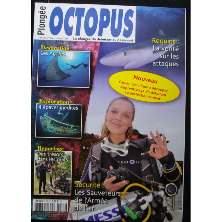 OCTOPUS N°16 août-octobre 2013 : superbe revue d'Octopus n°16 sur la plongée nouvelle génération