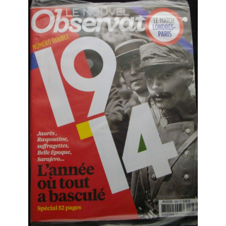 Le nouvel observateur numéro double M 02228 sur 1914 avec un spécial de 52 pages