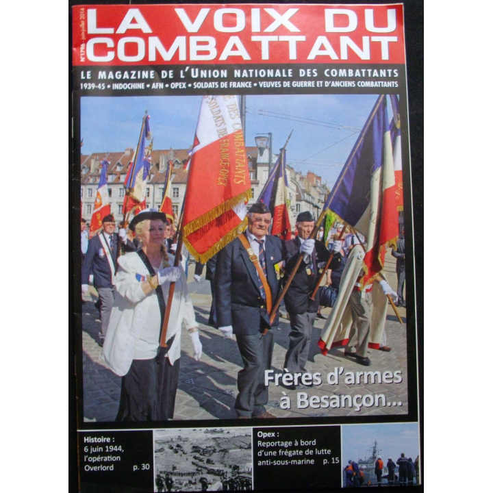 LA VOIX DU COMBATTANT N°1796 Juin-Juillet 2014 : magazine de l'UNC