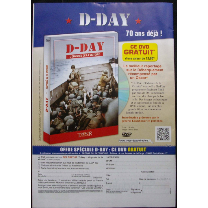 LA VOIX DU COMBATTANT N°1796 Juin-Juillet 2014 : magazine de l'UNC