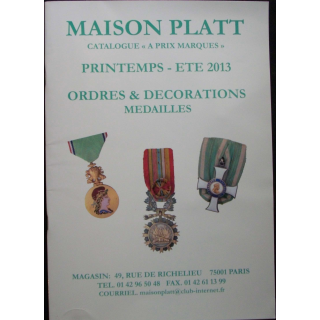 CATALOGUE PLATT Printemps été 2013 