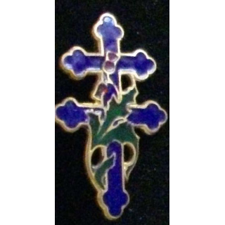 insigne du 20° corps d'armée en émail et avec des chardons au centre 1939 - 1940